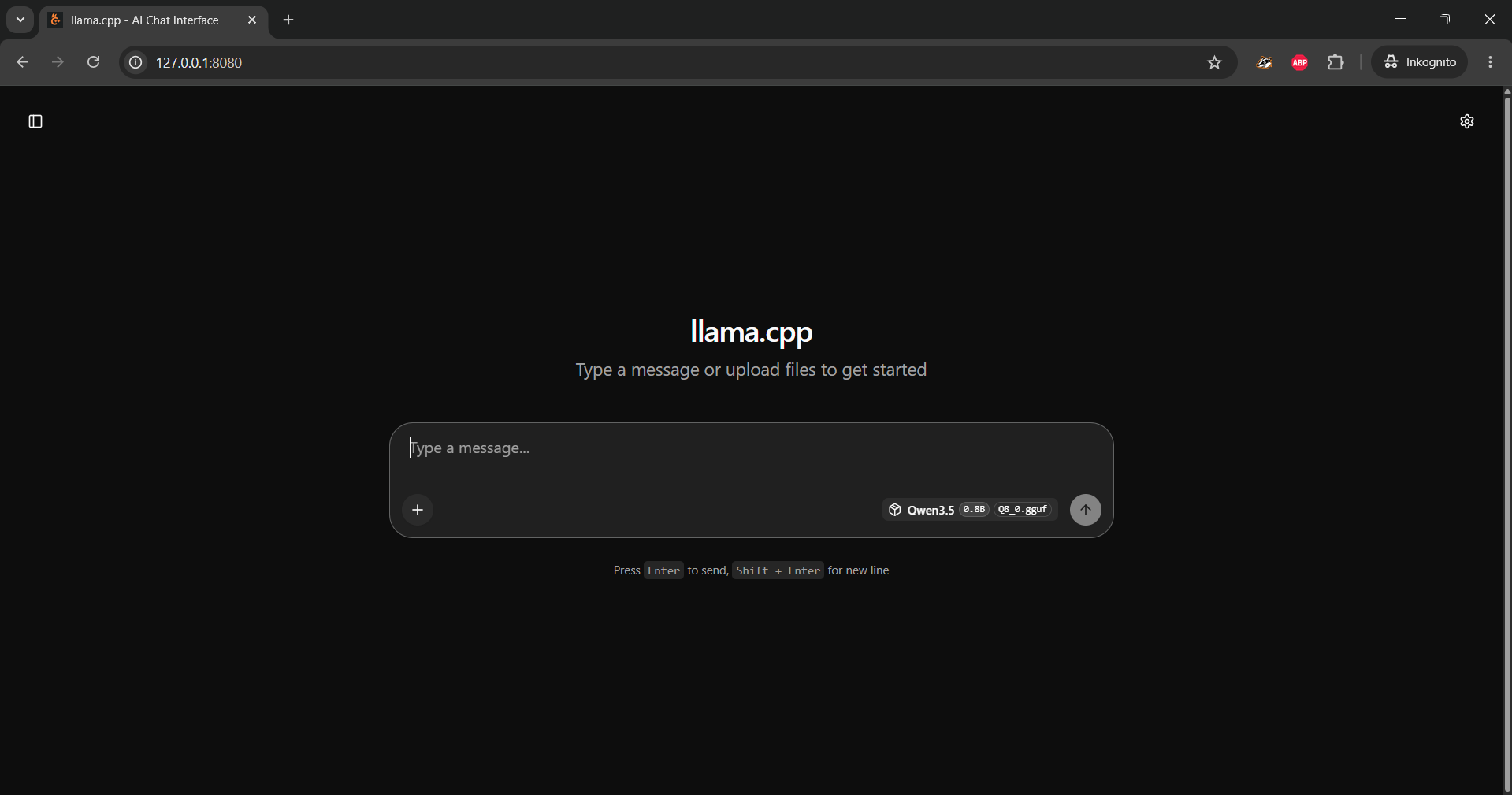 Lokales Chat-Interface im Browser